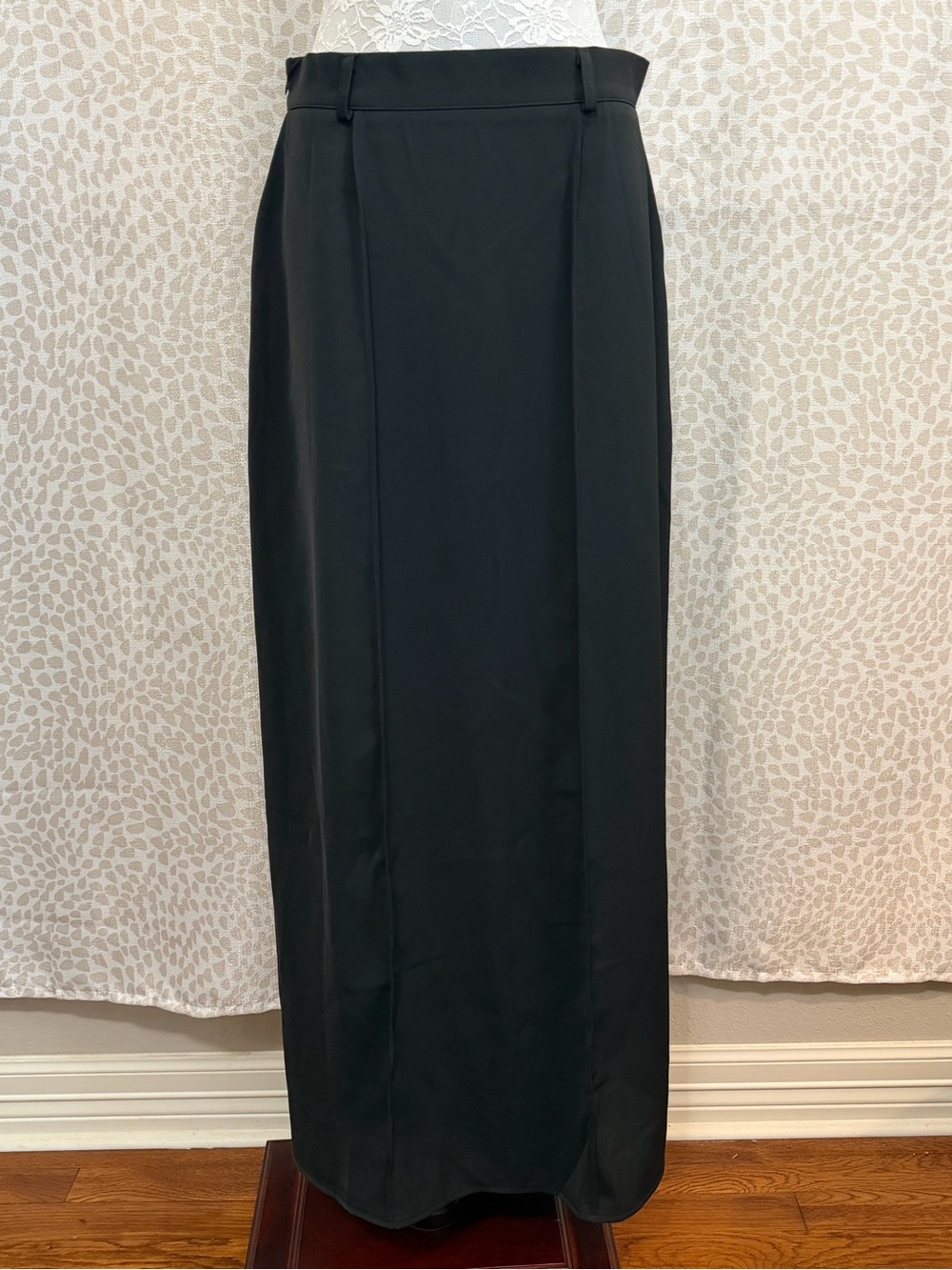Classic Black Maxi Skirt - Women's Long Straight Skirt